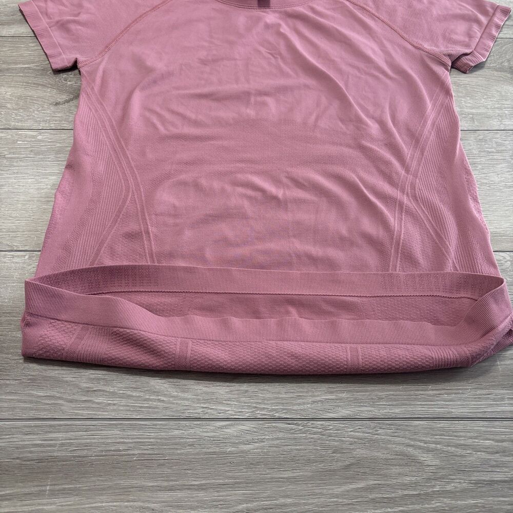 Athleta Pink Momentum Tee Women's Size M Dusty Rose Athleisure Active T Shirt - Picture 3 of 14